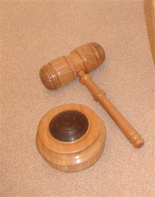 Gavel and anvil by Bernard Slingsby